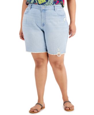 macys plus size bermuda shorts