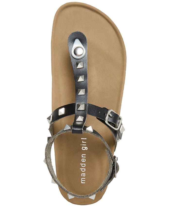 Madden Girl Barnaby Studded TStrap Footbed Sandals & Reviews Sandals