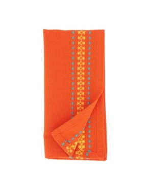 Saro Lifestyle Table Napkins with Dobby Border Design Set of 4 18