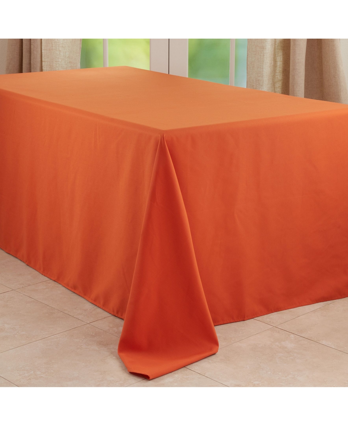 Saro Lifestyle Everyday Design Solid Color Tablecloth,