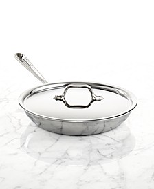 All Clad Tri-Ply Stainless Steel 10" Covered Fry Pan 