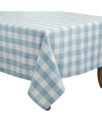 Saro Lifestyle Buffalo Plaid Design Cotton Blend Tablecloth, 70