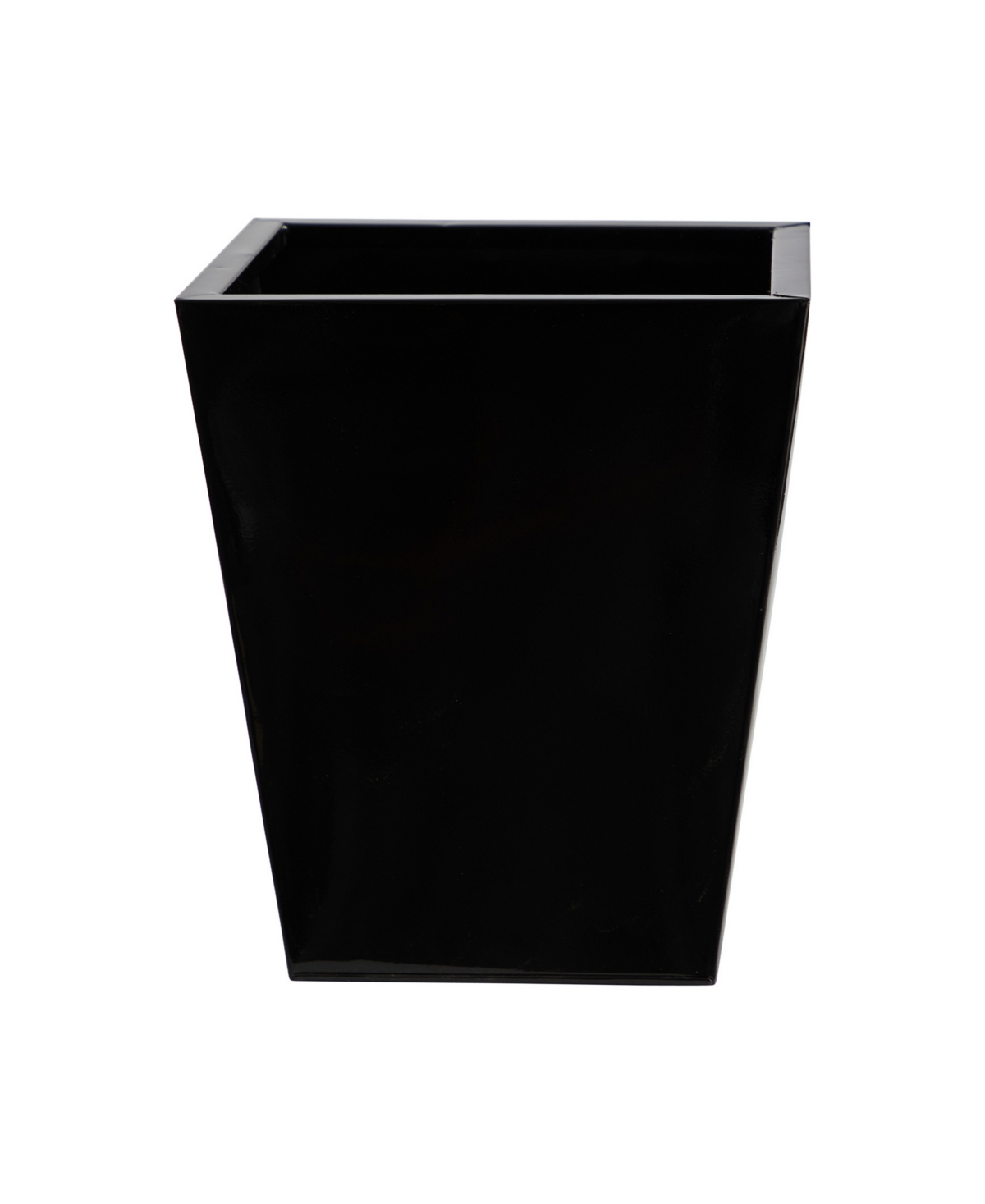 15" Classic Square Metal Planter - Black