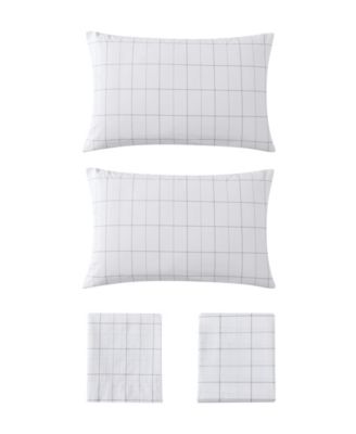 Printed 100% Cotton Percale 3-Pc. Sheet Set, Twin