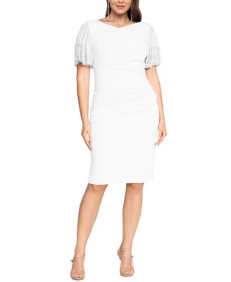 macys plus size dresses white