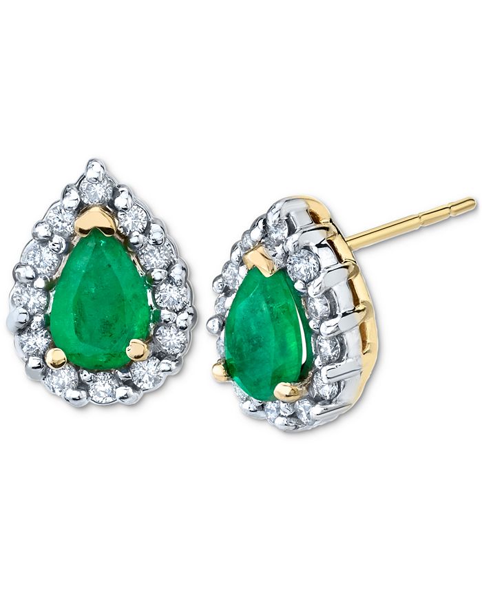 Macy's shop emerald earrings