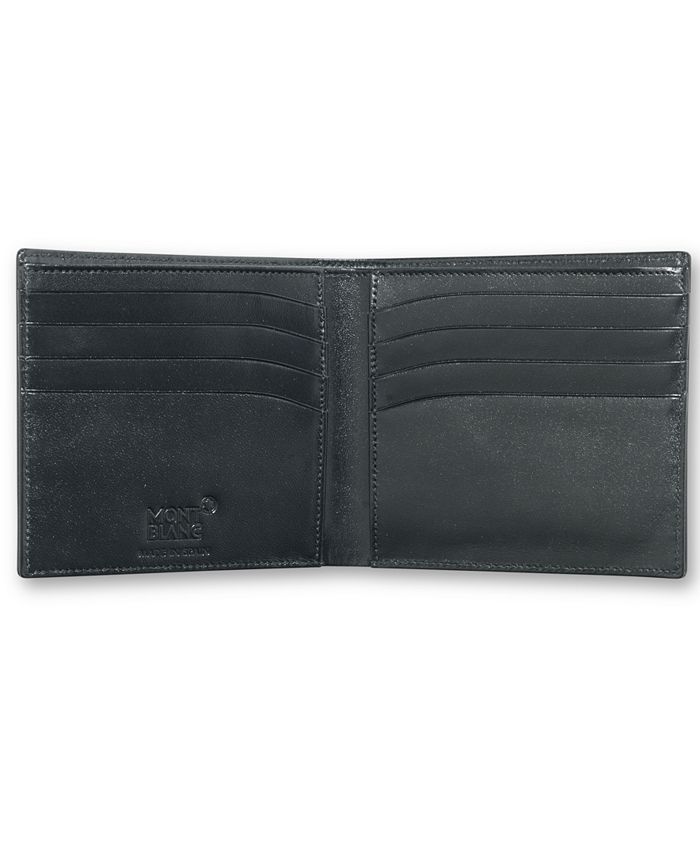 Montblanc Men's Black Leather Meisterstück Wallet 7163 - Macy's
