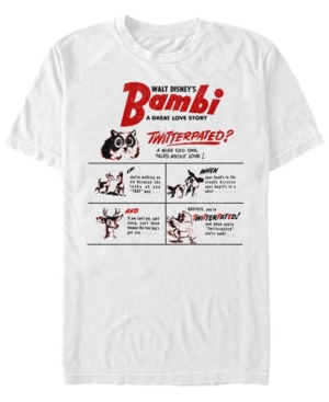 Fifth Sun Men's Bambi Twitterpated Short Sleeve T-shirt In White