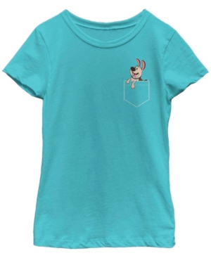 Big Girls Disney Princesses Little Brother Pocket Short Sleeve T-shirt