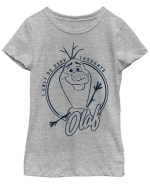 Big Girls Frozen 2 Deep Thought Olaf Short Sleeve T-shirt