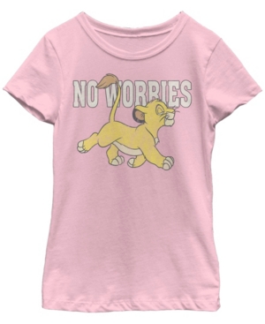 Big Girls Lion King No Worries Short Sleeve T-shirt