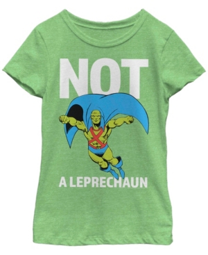 Big Girls Justice League Martian Leprechaun Short Sleeve T-shirt