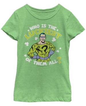 Big Girls Batman Lucky Riddler Short Sleeve T-shirt