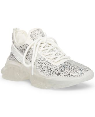 Steve Madden Women's Possession-E Faux Leather Trainers