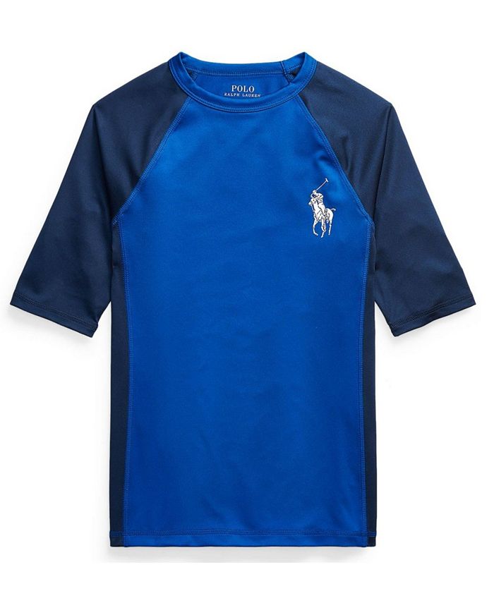 Polo Ralph Lauren Big Boys Big Pony Stretch Jersey Rash Guard Macy's