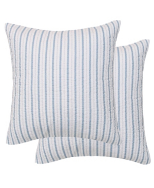 Levtex Galapagos Thin Striped 2-pc. Sham Set, European In Blue