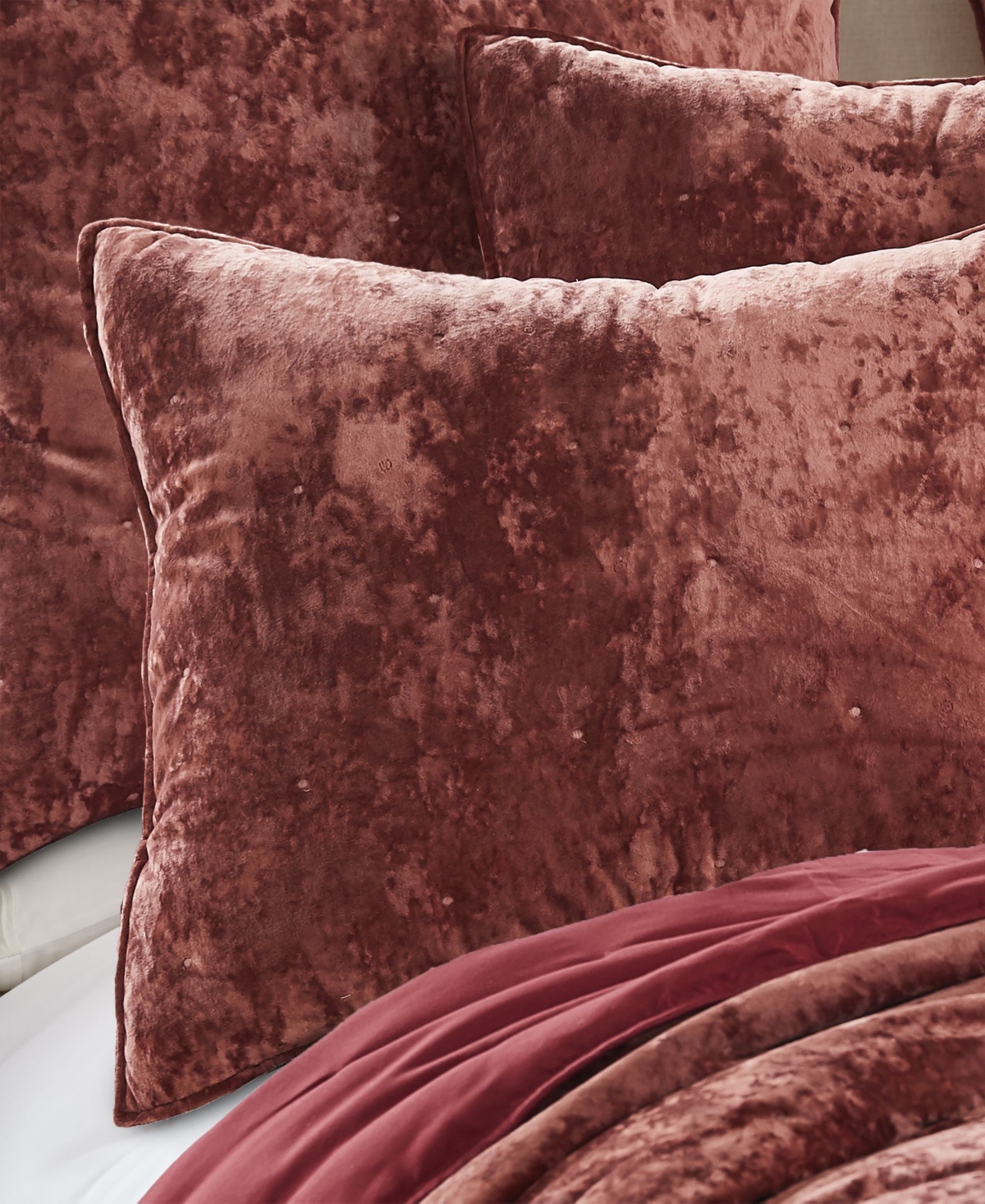 Levtex Abruzzi Velvet Reversible Quilt, King In Spice