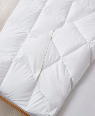 White Goose Feather & Down Fiber Featherbed, Queen