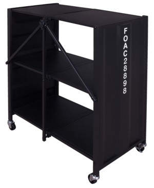 Shop Furniture Of America Ponita 2-shelf Folding Bookcase In Black