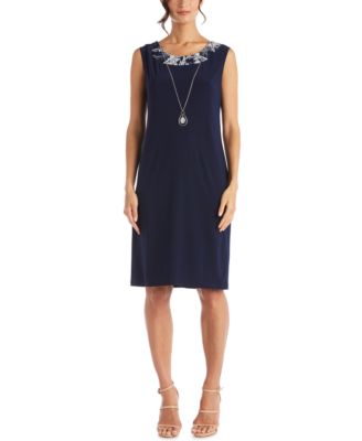 Necklace Dress & Printed Jacket