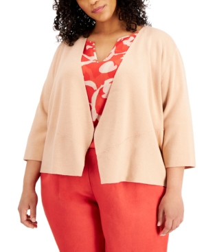 Alfani Plus Size Cozy Open-Front Cardigan Created for Macy's