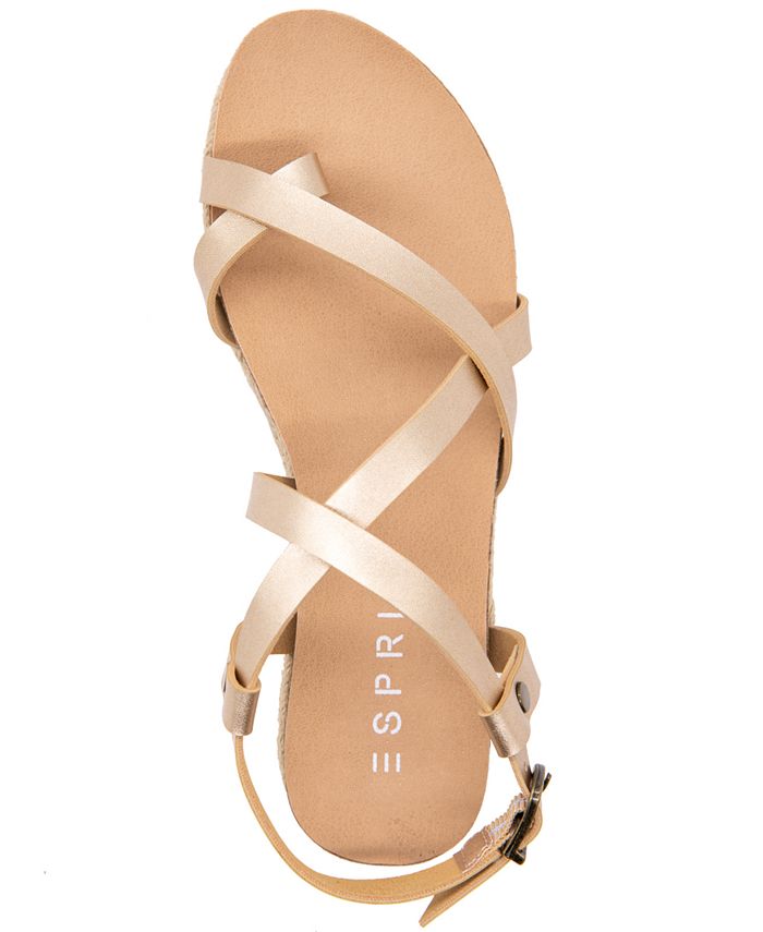 esprit sandals white