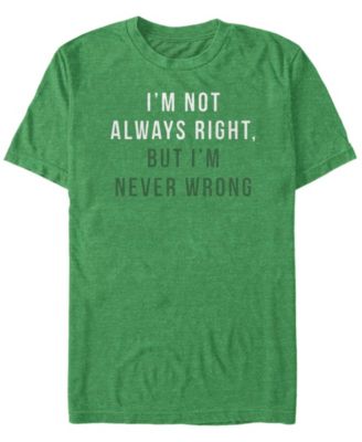 Men's Never Wrong Short-Sleeve Crew T-shirt