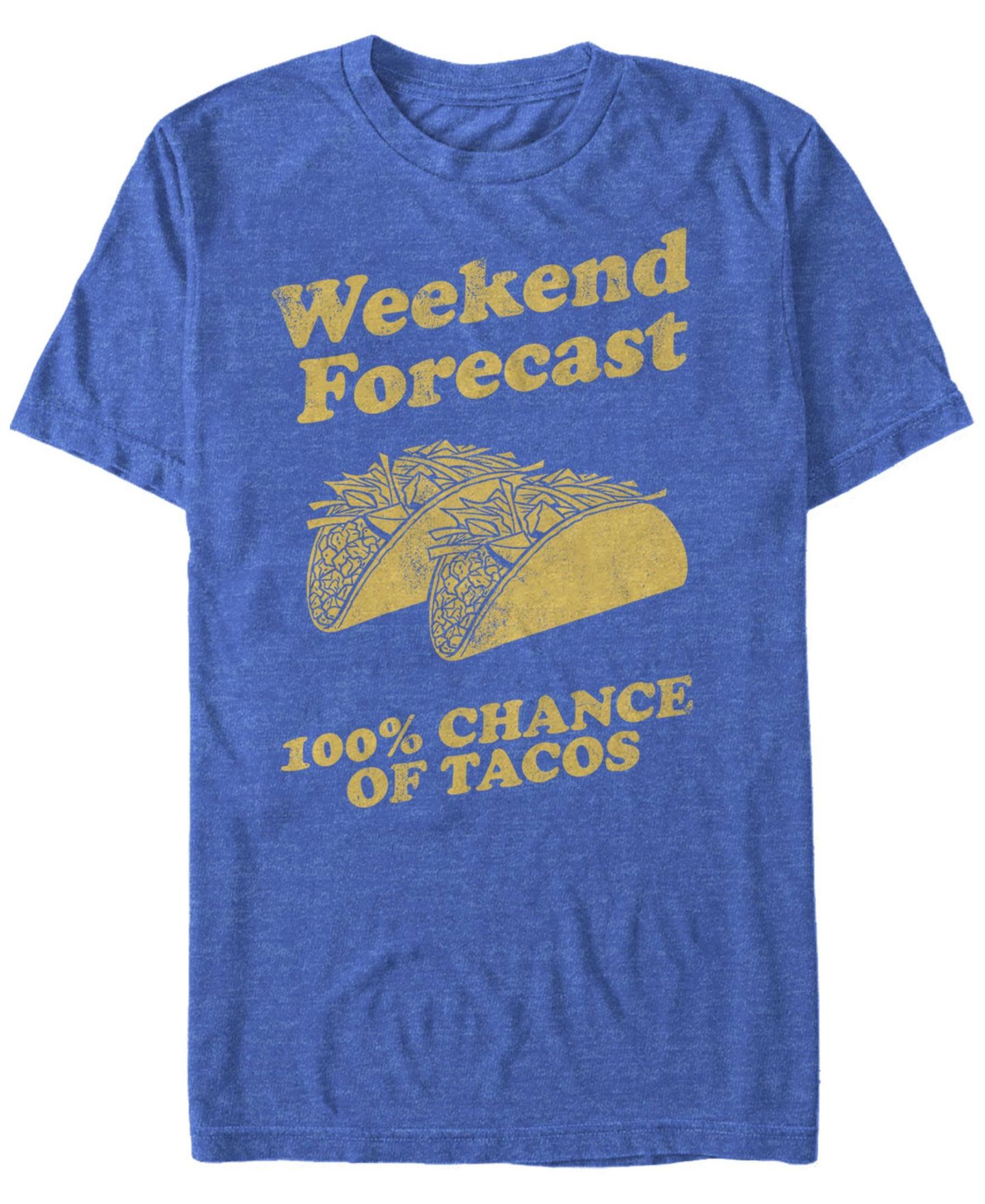 Мужская футболка Fifth Sun Weekend Forecast Short Sleeve Crew, цвет: Королевский синий меланжевый — фото 1
