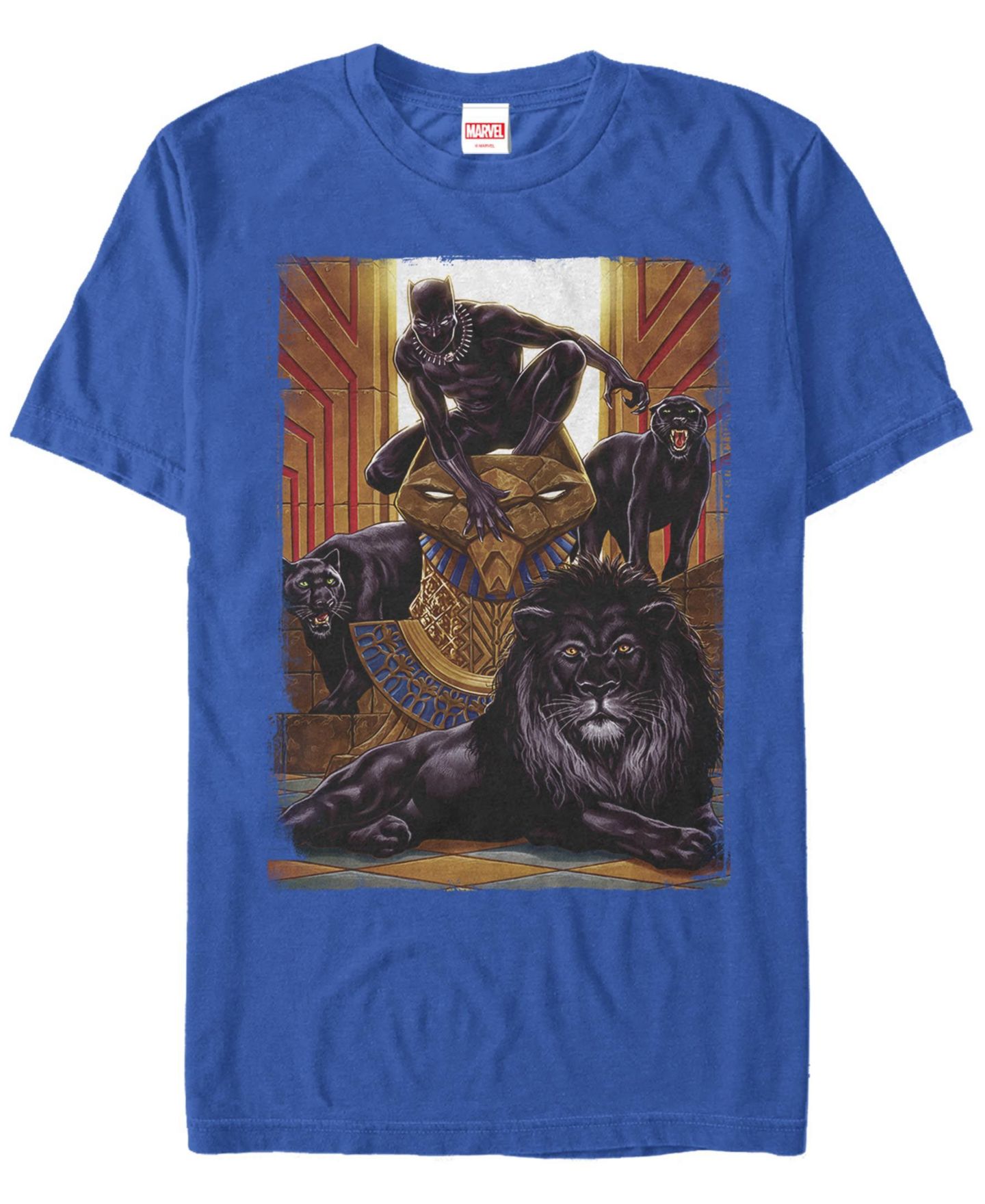Мужская футболка Fifth Sun King Panther Short Sleeve Crew, цвет: Королевский синий — фото 1