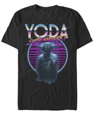 Fifth Sun Men's Yoda Retro Short Sleeve Crew T-shirt In Black