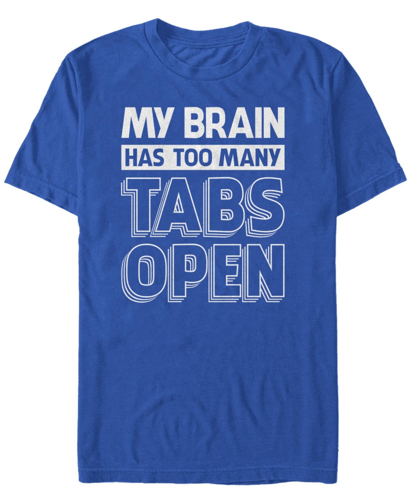 Мужская футболка Fifth Sun Too Many Tabs Short Sleeve Crew, цвет: Королевский синий — фото 1