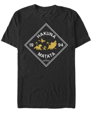 Fifth Sun Men's Hakuna Matata Strut Short Sleeve Crew T-shirt In Black