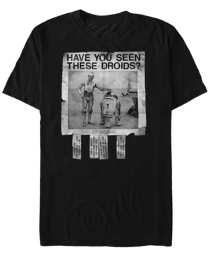 Fifth Sun Men's Missing Droids Short Sleeve Crew T-shirt In Black