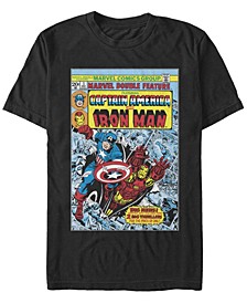 Men's Marvel Captain Iron Man Short Sleeve Crew T-shirt