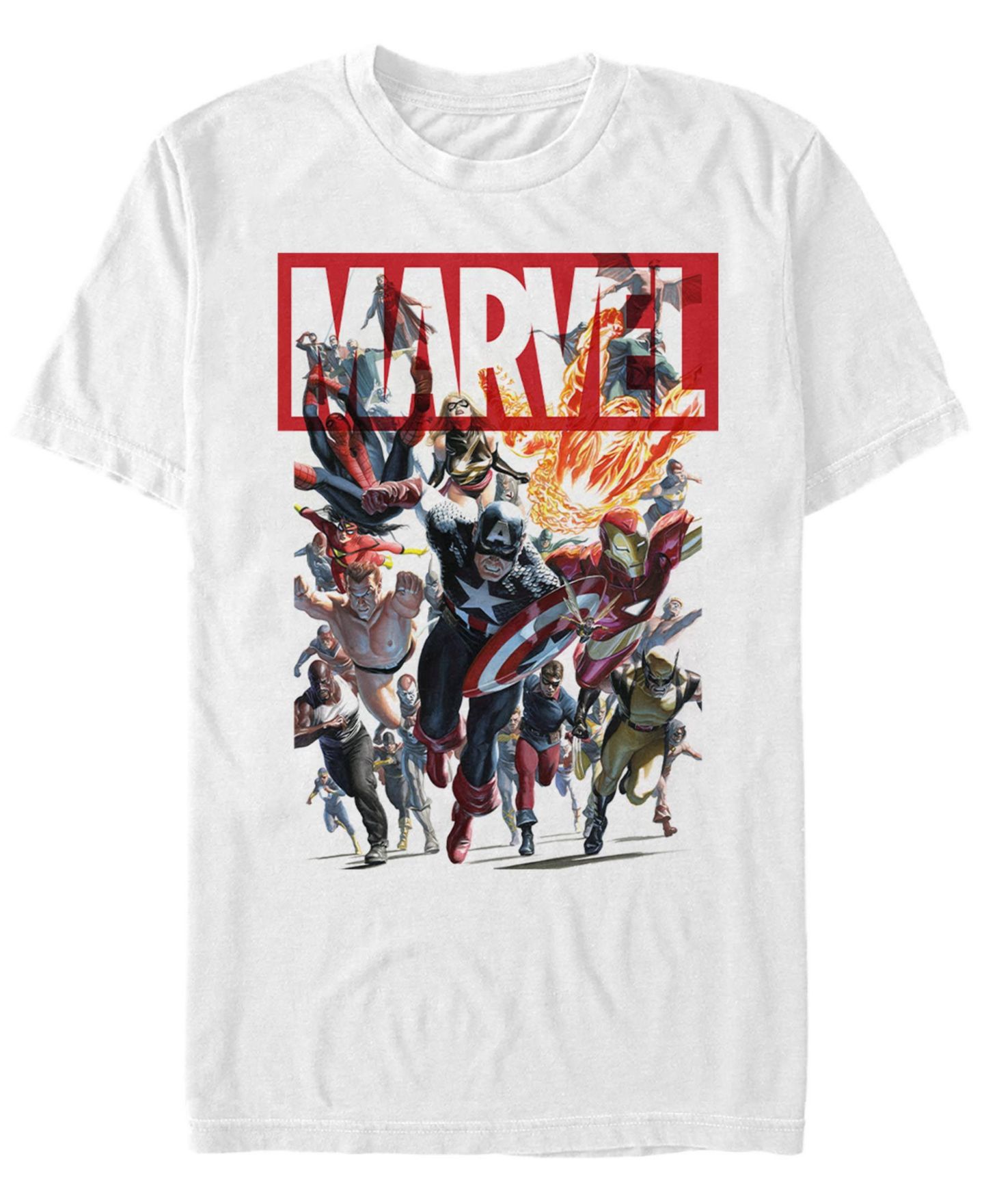 Мужская футболка Fifth Sun Team Avengers Short Sleeve Crew, цвет: Белый — фото 1