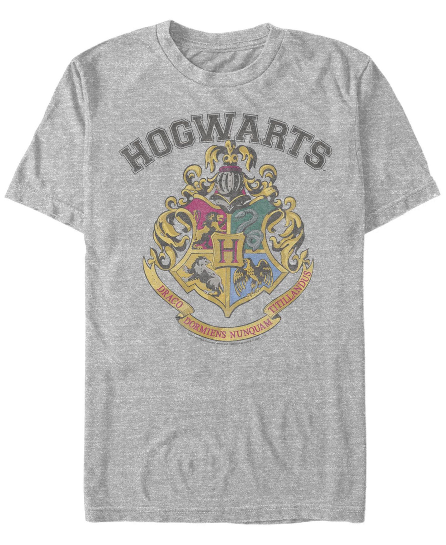 Мужская футболка Fifth Sun Harry Potter Vintage-Like Logo Short Sleeve Crew, цвет: Меланжевый — фото 1