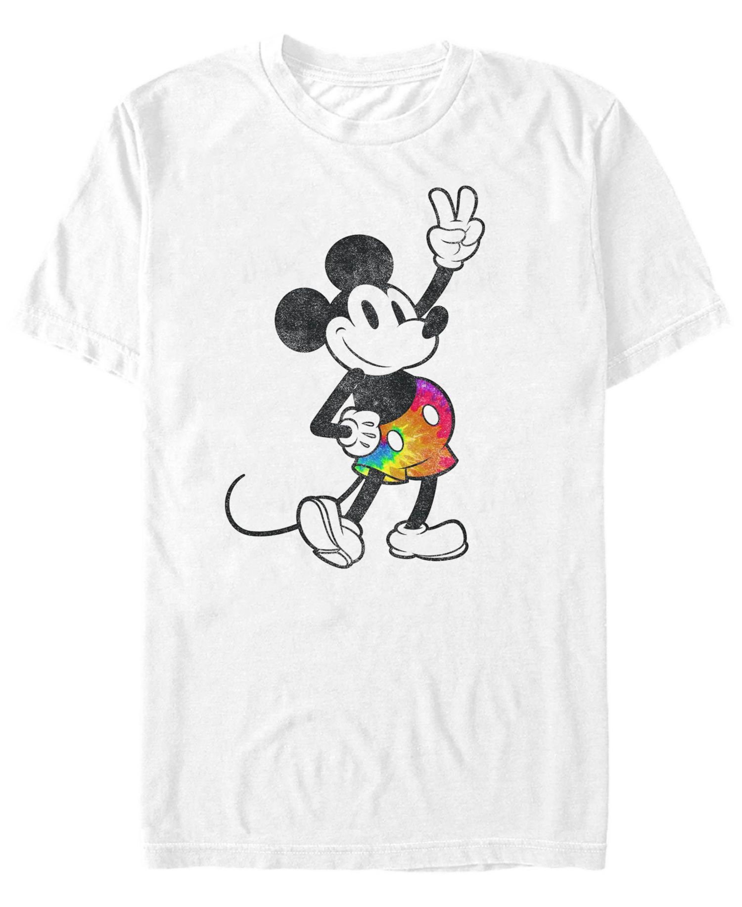 Men's Tie Dye Mickey Short Sleeve Crew T-shirt