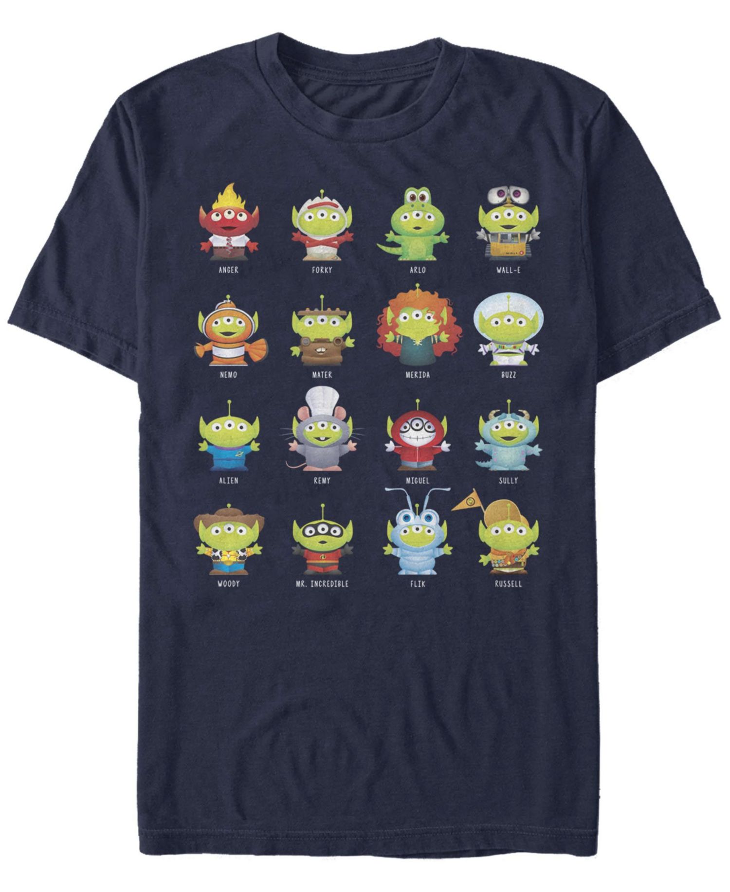 Men's Alien Box-Up Short Sleeve Crew T-shirt