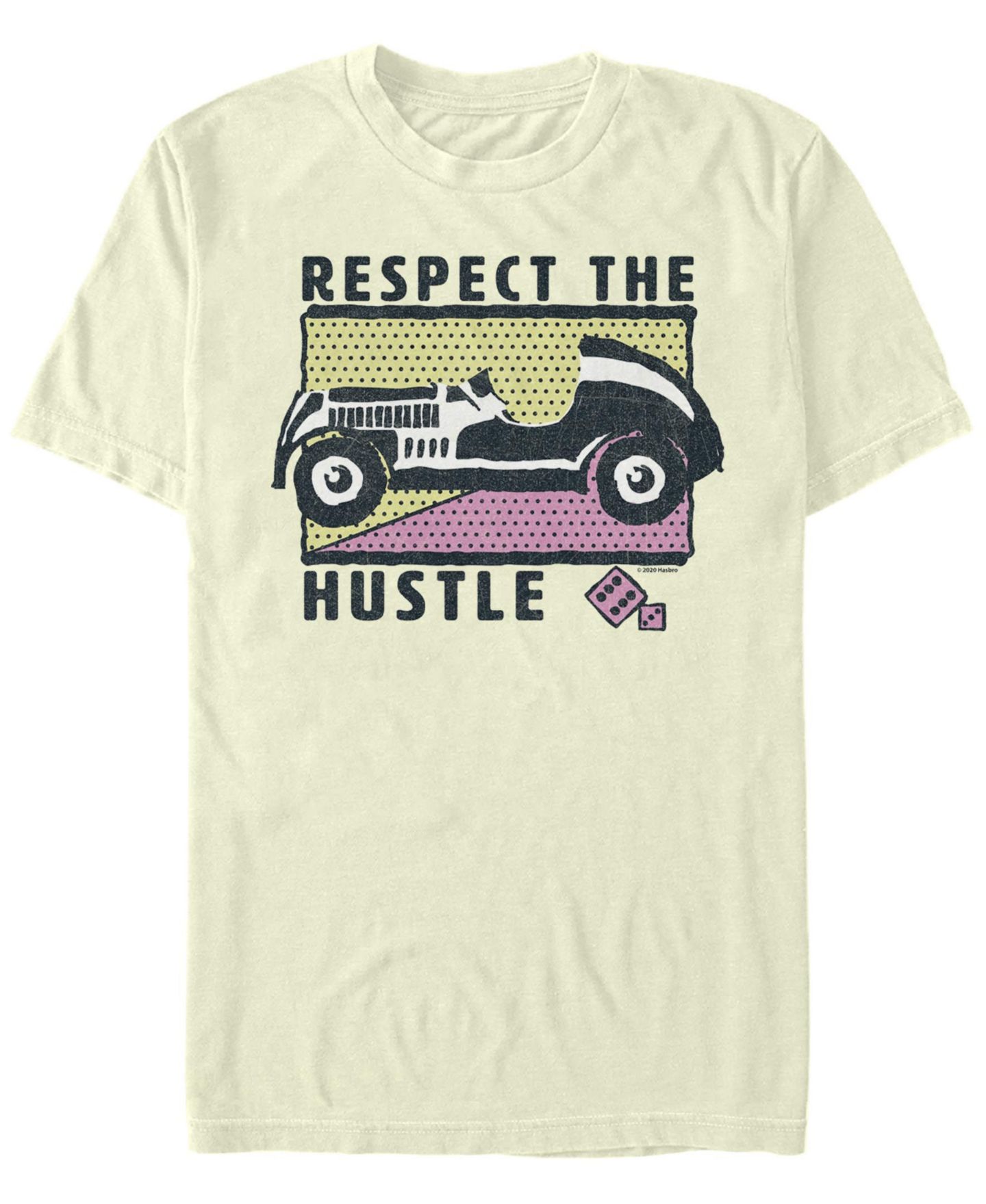 Мужская футболка Fifth Sun Respect The Hustle Short Sleeve Crew, цвет: Натуральный — фото 1