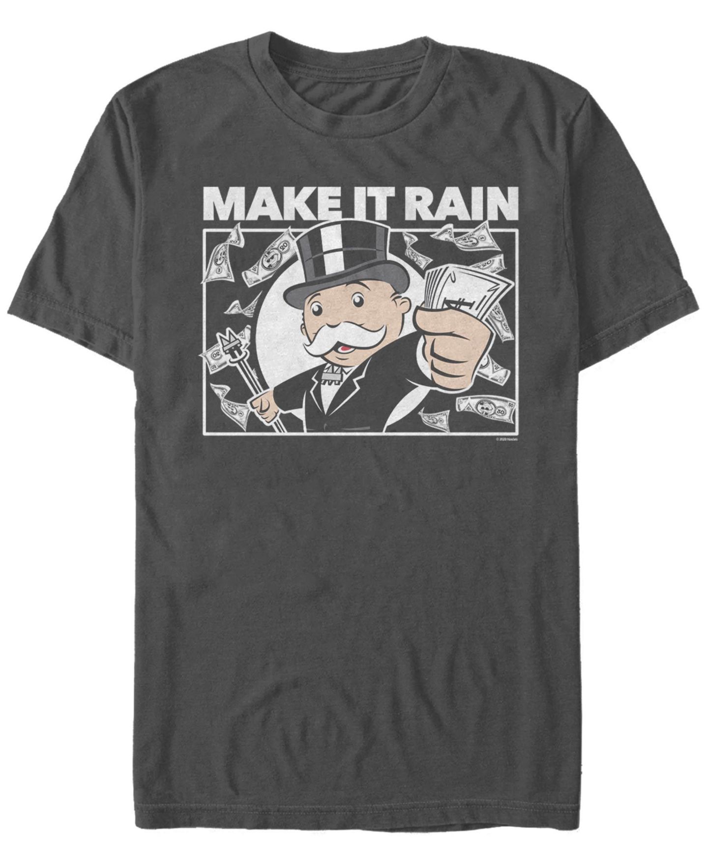 Мужская футболка Fifth Sun Make It Rain Short Sleeve Crew, цвет: Угольный — фото 1
