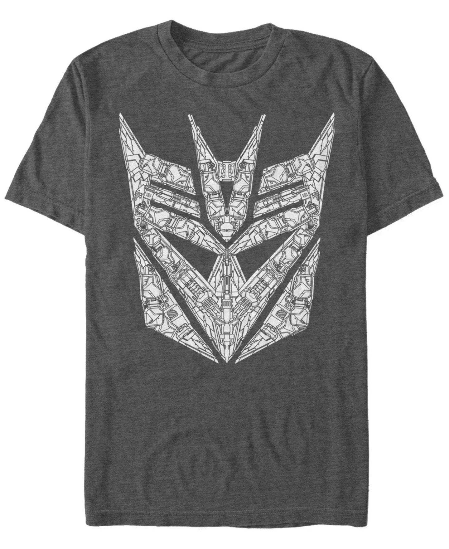 Мужская футболка Fifth Sun Decepticon Symbol Short Sleeve Crew, цвет: Угольный меланжевый — фото 1