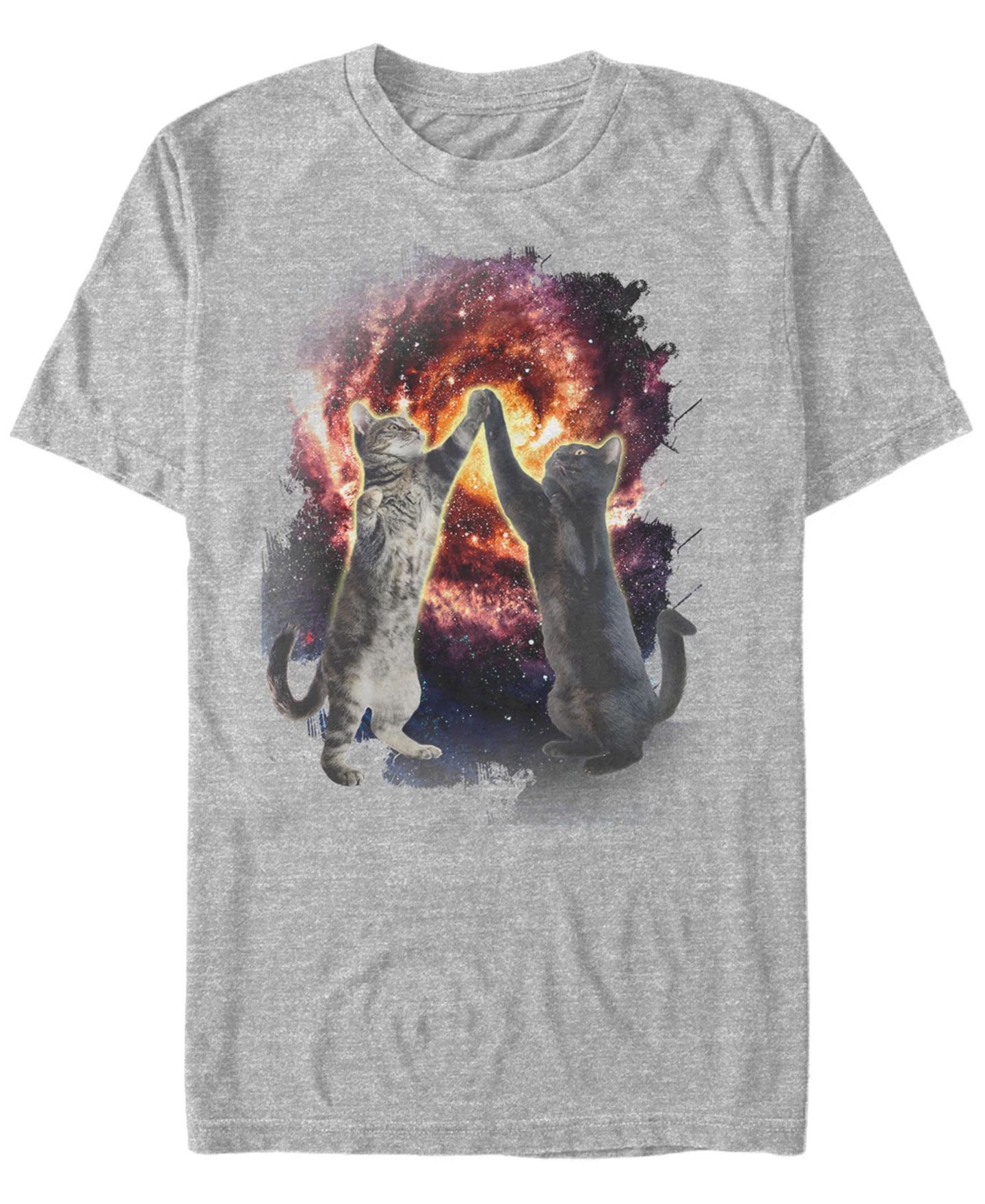 Мужская футболка Fifth Sun Cat Bang Short Sleeve Crew, цвет: Меланжевый — фото 1