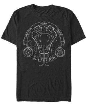 Fifth Sun Men's Slytherin Symbol Short Sleeve Crew T-shirt In Black