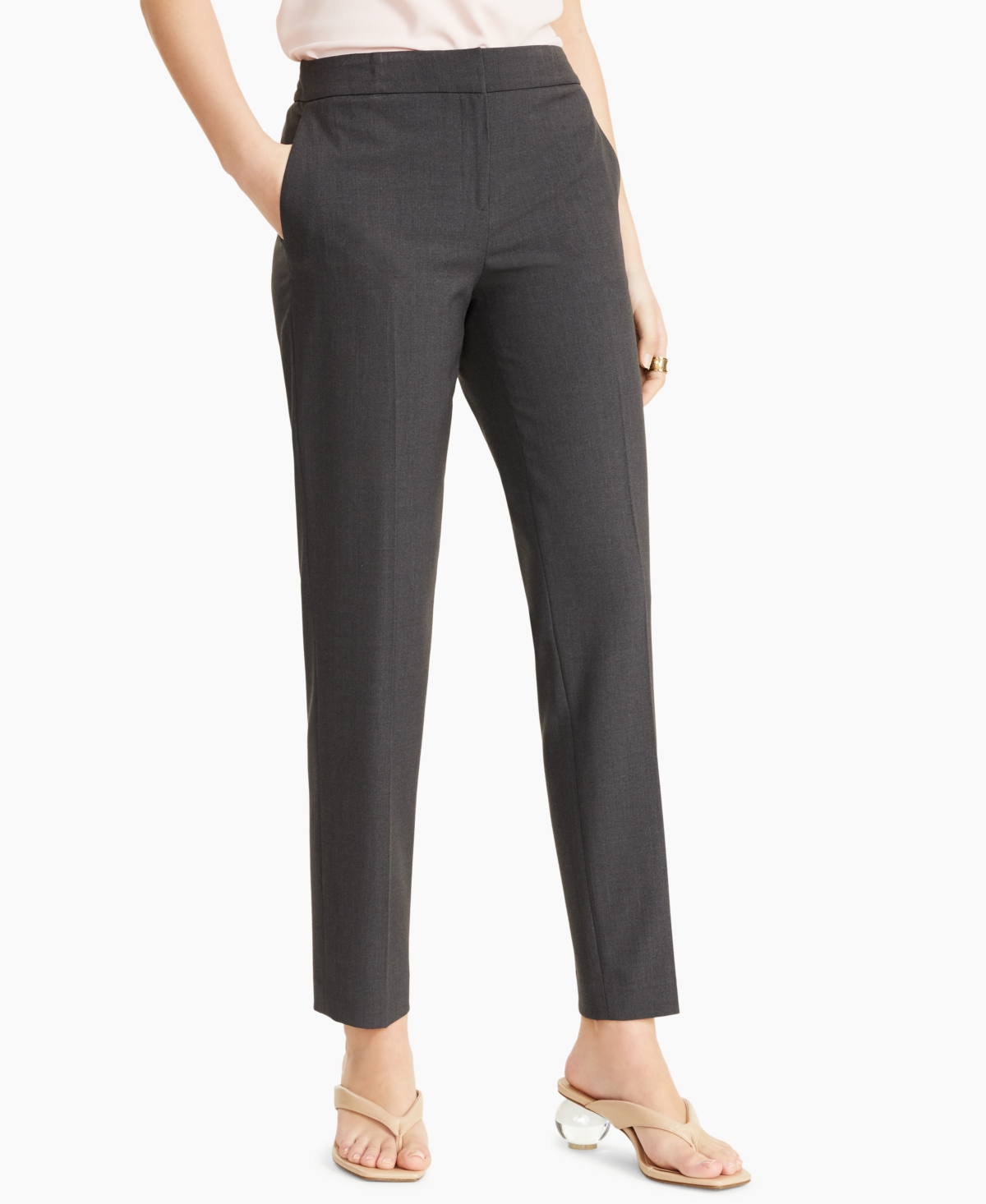 BAR III WOMEN'S STRAIGHT-LEG DRESS PANTS, CREATED FOR MACY'S