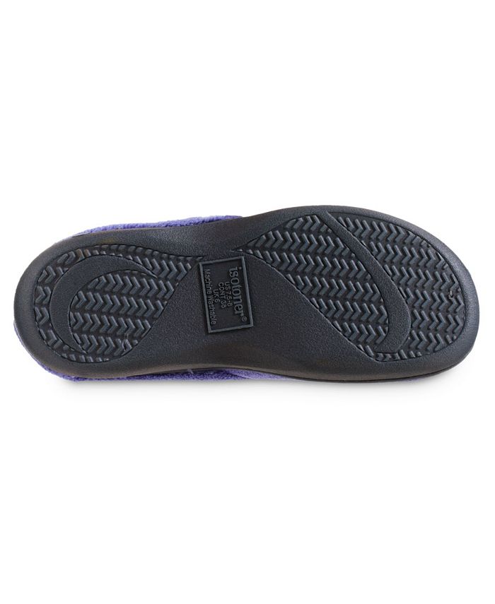 Isotoner Signature Women's Micro Terry Sport Hoodback Slippers - Macy's