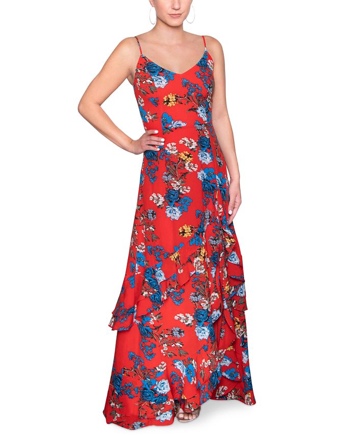 Rachel roy sales ruffled maxi dress