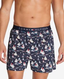 Men's Woven Yacht Club Print Boxers