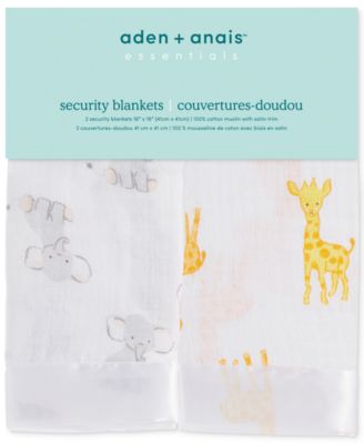 Baby Boys or Baby Girls Security Blankets, Pack of 2