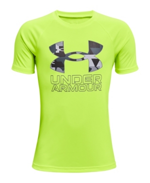 Big Boys Ua Tech Hybrid Print Fill Short Sleeve T-shirt