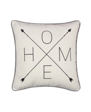 Levtex Rochelle Stripe Decorative Pillow, 16" X 16" In White